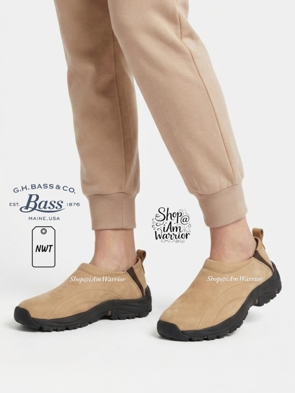 Bass NIB waterproof leather slip-on trail shoes *shop@iamwarrior